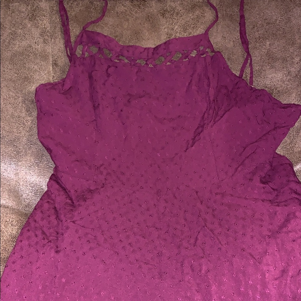 Burgundy romper